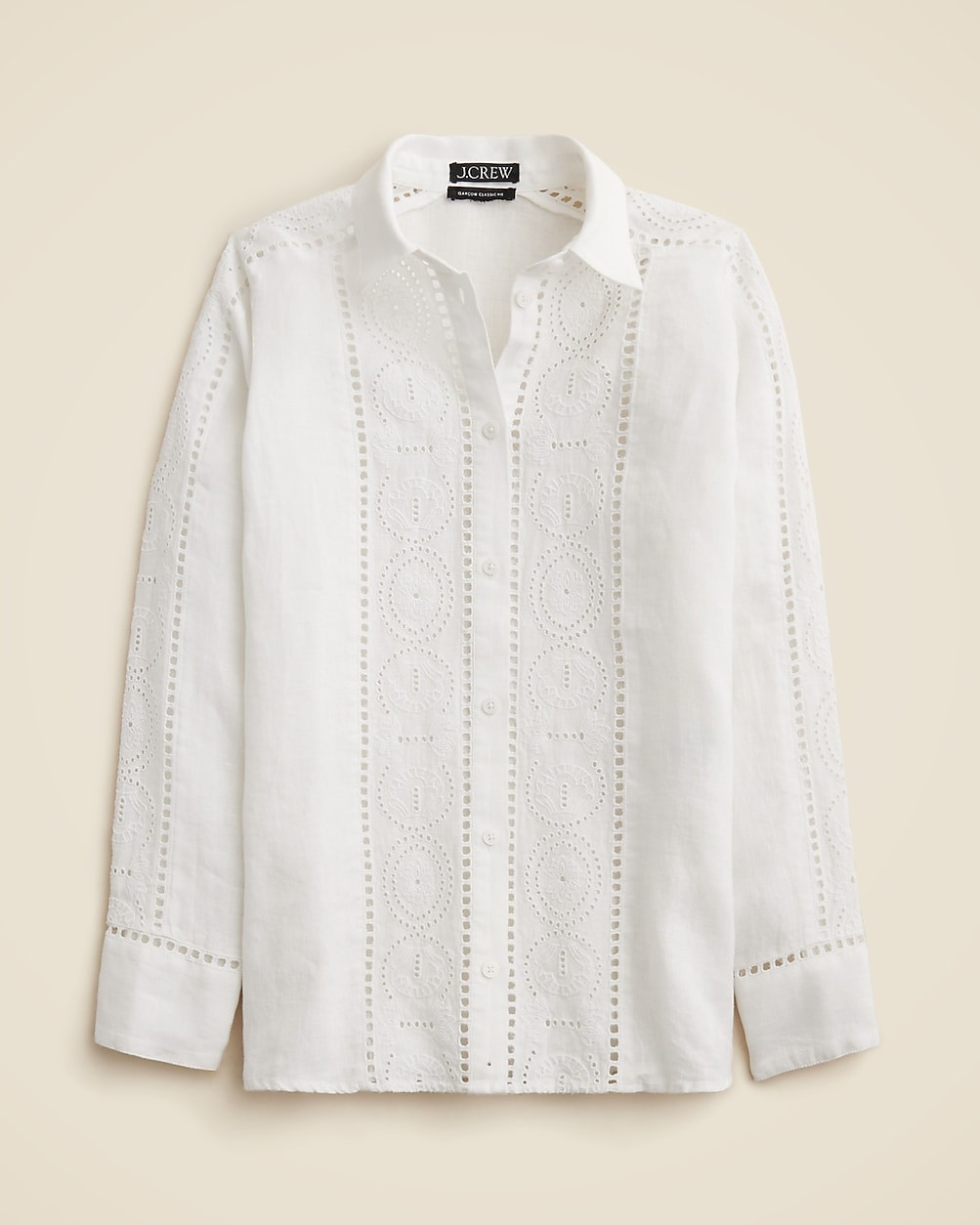 Garçon classic shirt in eyelet linen | J. Crew US