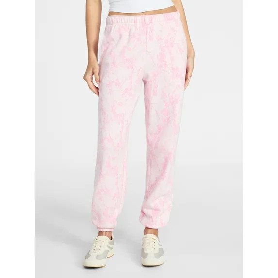 No Boundaries Printed Fleece Joggers, 29'' Inseam, Women's XXS-XXL | Walmart (US)