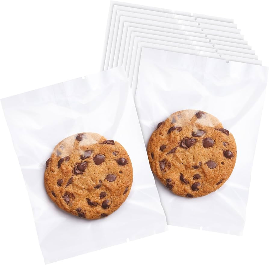 100 Pcs 5x7 Transparent Heat Seal Bags for Cookies,Clear Cookie Bags with Seal,Small Treat Bag fo... | Amazon (US)