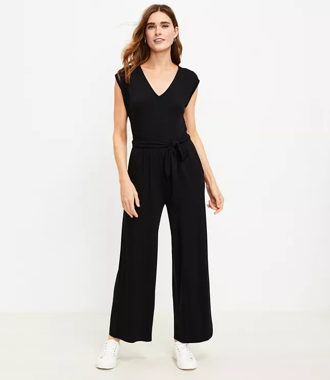 Tie Waist Jumpsuit | LOFT