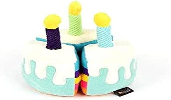 P.L.A.Y. Cute Plush Dog Toys - Birthday Party Celebration Themed Durable Squeaker Chew Toy, for P... | Amazon (US)