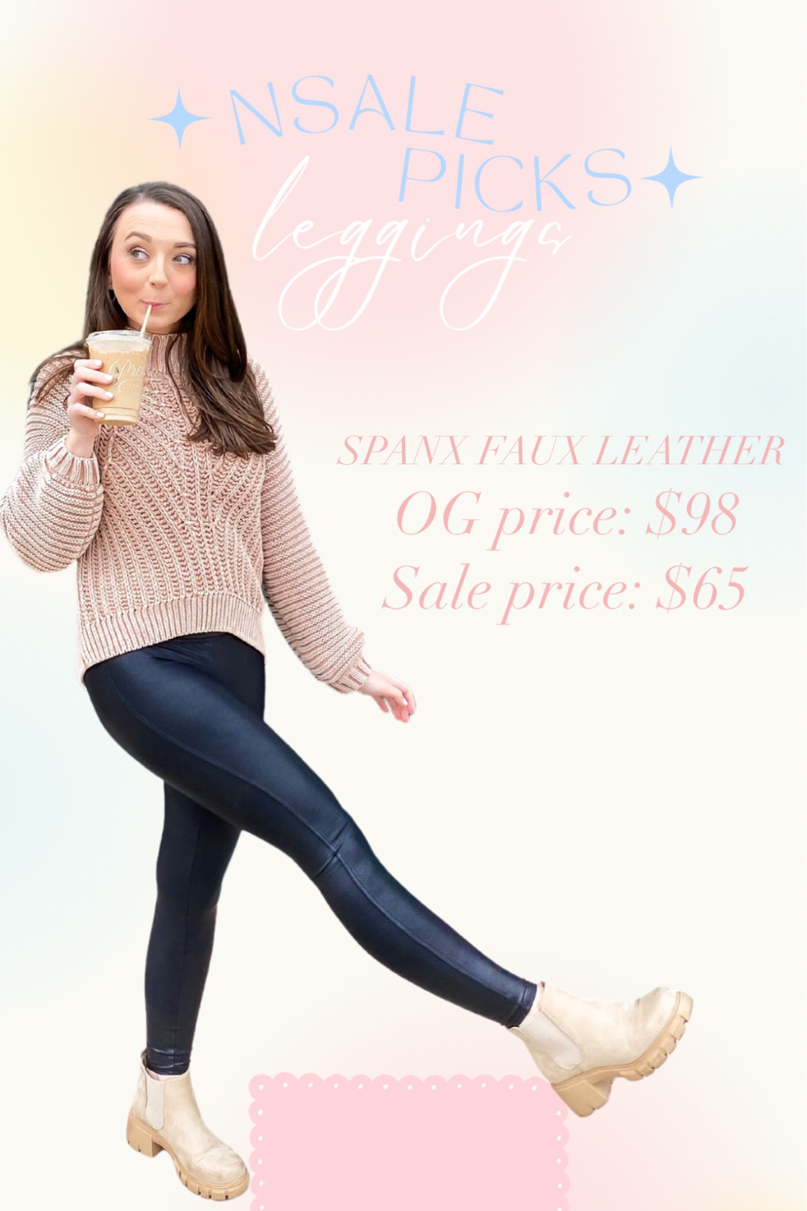 SPANX faux leather leggings 

#LTKsalealert #LTKxNSale #LTKunder100