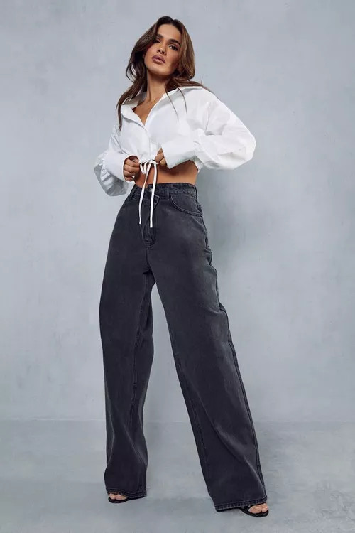 Slouch Dropped Waist Baggy Jeans | Boohoo.com (UK & IE)