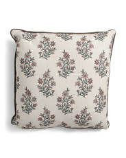 Made In Usa 22x22 Garden Florals Oversized Overfilled Luxury Pillow | Marshalls