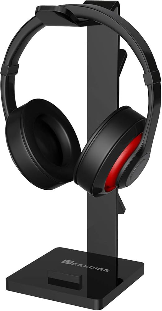 GeekDigg Headphone Stand Gaming Headset Holder for Desk Cable Organizer & Cellphone Stand for All... | Amazon (US)