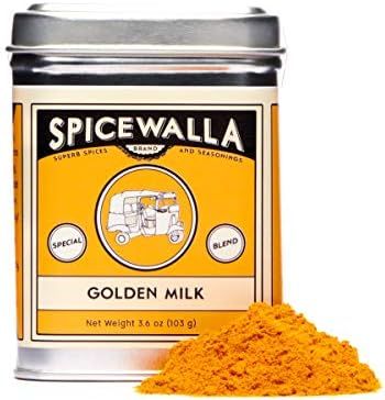 Spicewalla Golden Milk Powder 3.6 oz - Cinnamon, Ginger, Turmeric Drink Tea or Latte Mix | Amazon (US)