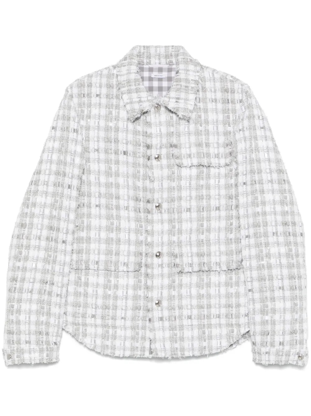 gingham tweed jacket | Farfetch Global