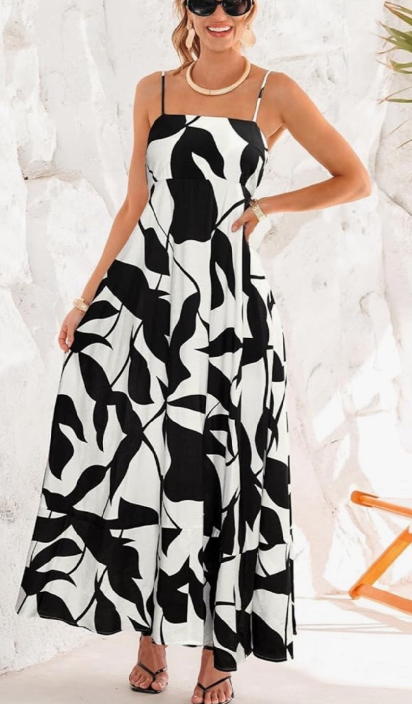 Easy, breezy, and perfect for summer. ☀️🤍 This black and white maxi dress is great for beach days, vacation outfits, summer dinners, brunch, and everyday warm-weather wear. The square neck and sleeveless fit give it a flattering, effortless look…. and yes, it has pockets.

Grab yours now before your favorite size and stripe is gone. ✨

#LTKOver40 #LTKMidsize #LTKWedding