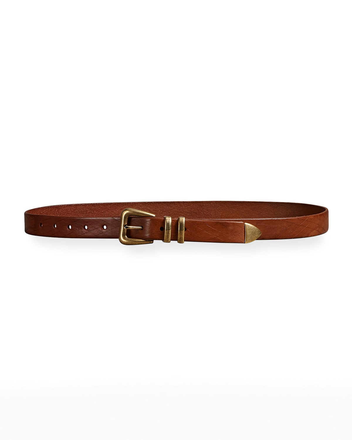 Men's Textured Leather Belt | Neiman Marcus