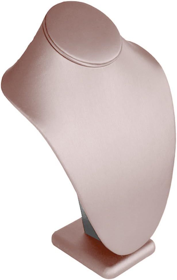 Pink Leather Jewelry Necklace Display Bust ~ 7.5" Tall | Amazon (US)