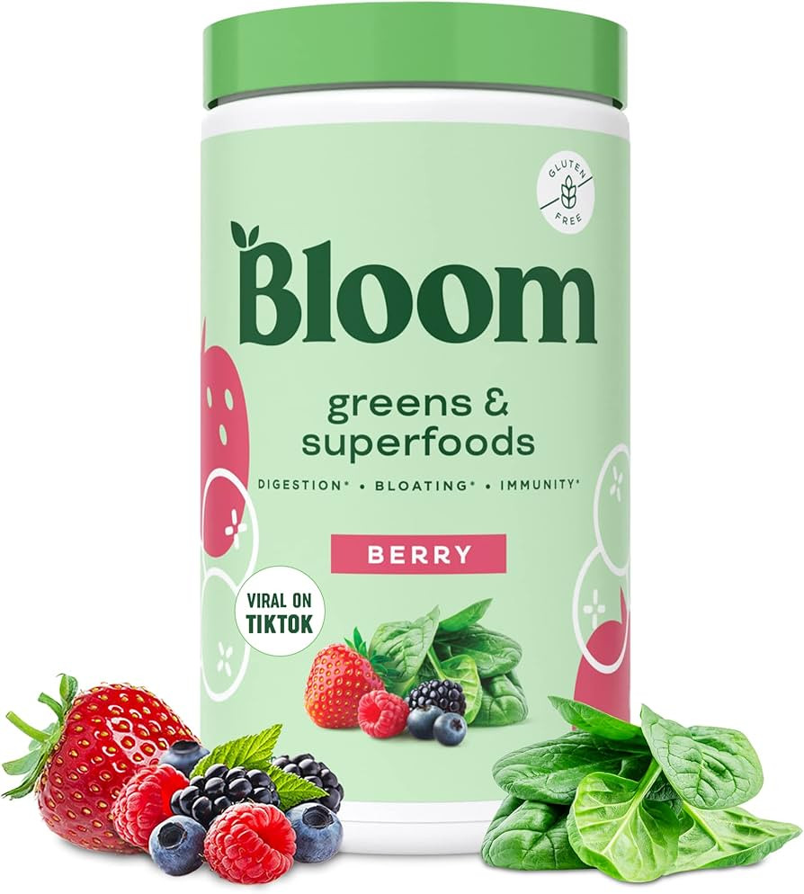 Bloom Nutrition Super Greens Powder Smoothie & Juice Mix - Probiotics for Digestive Health & Bloa... | Amazon (US)