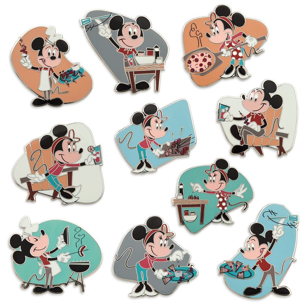 Mickey and Minnie Mouse Mystery Pin Set – EPCOT International Food & Wine Festival 2022 – 2-P... | Disney Store