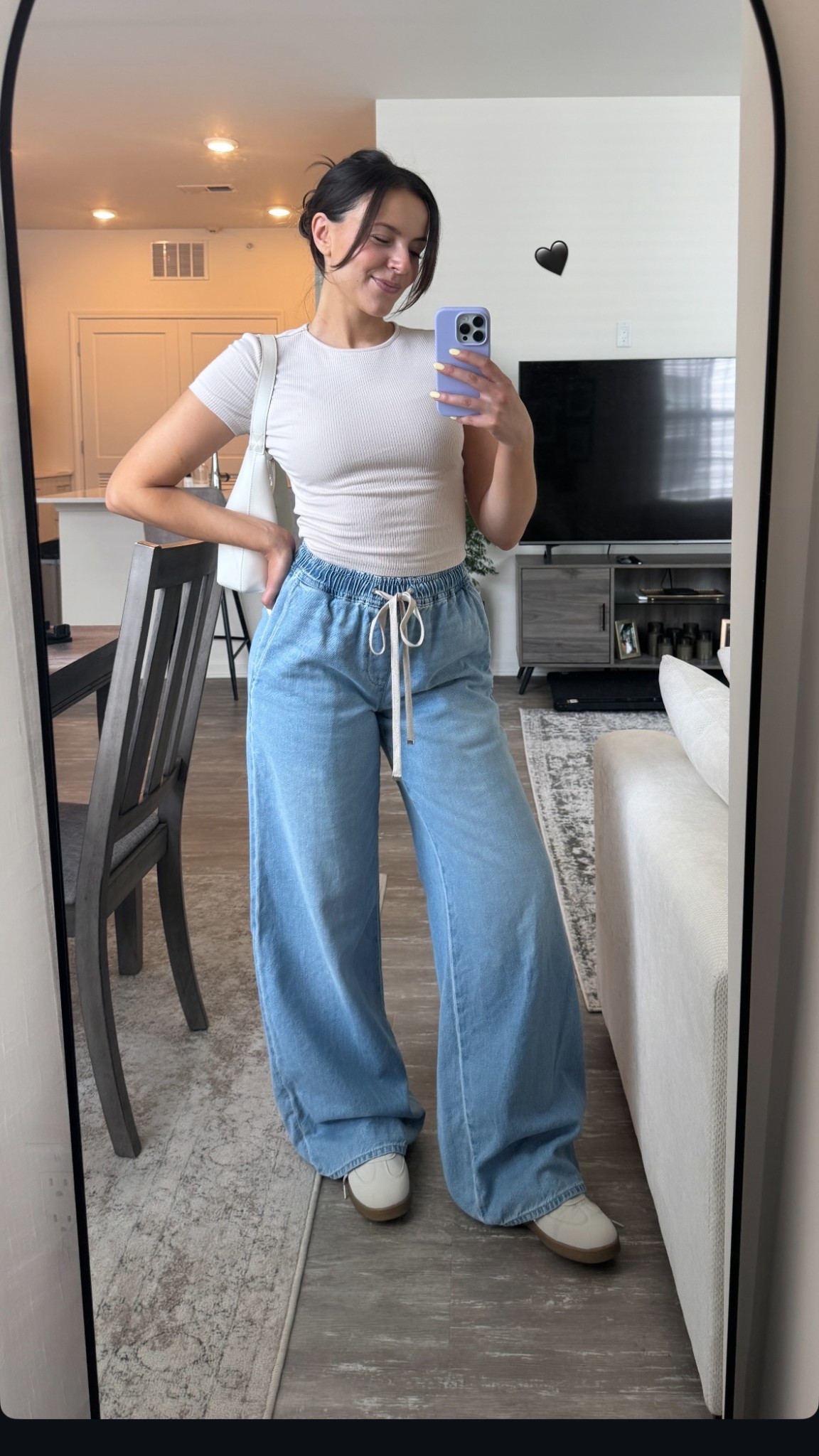 Cutestttt drawstring wide leg sweatpant jeans from 7 for all mankind 🫶🏼 also linked amaaaazing looks for less from American Eagle & Gap !!! 

#LTKStyleTip #LTKSeasonal #LTKSummerEdit