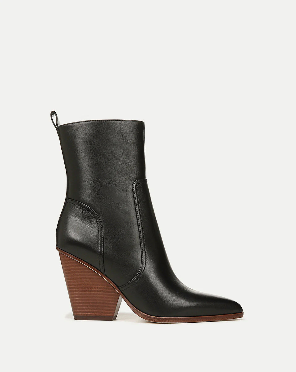 Logan Leather Bootie | Veronica Beard