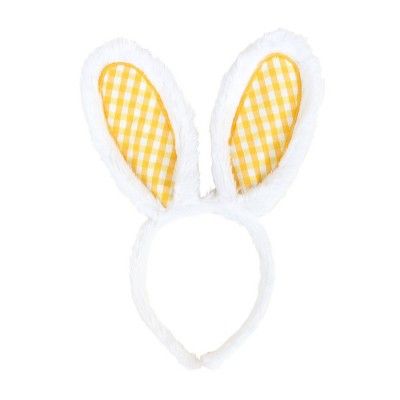 Easter Bunny Ears White and Yellow - Spritz&#8482; | Target