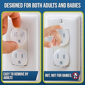 Clear Outlet Covers (50 Pack) Value Pack – Baby Safety Outlet Plug Covers – Durable & Steady ... | Amazon (US)