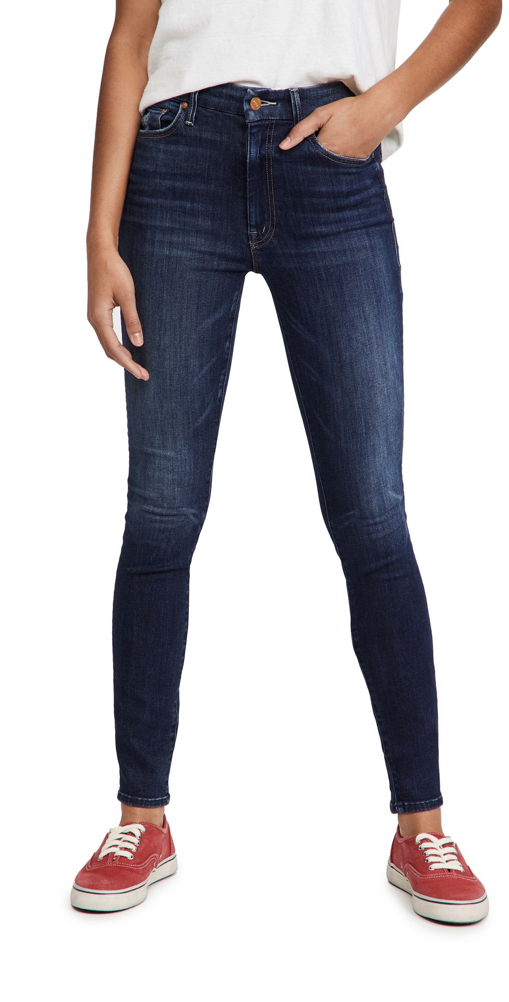 MOTHER High Waisted Looker Jeans | Shopbop
