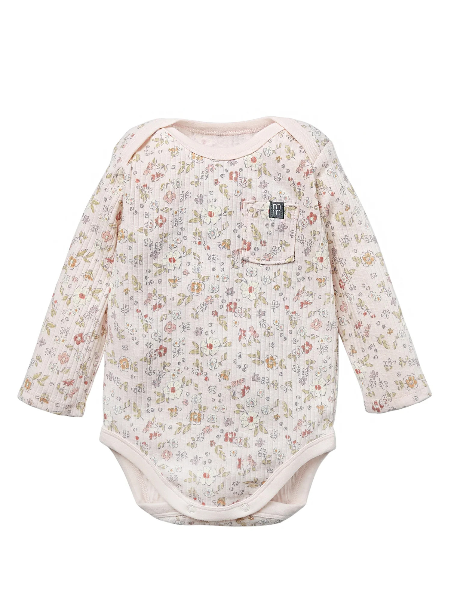 Modern Moments by Gerber Baby Neutral Organic Long Sleeve Bodysuit, 0/3 Months - 24 Months | Walmart (US)