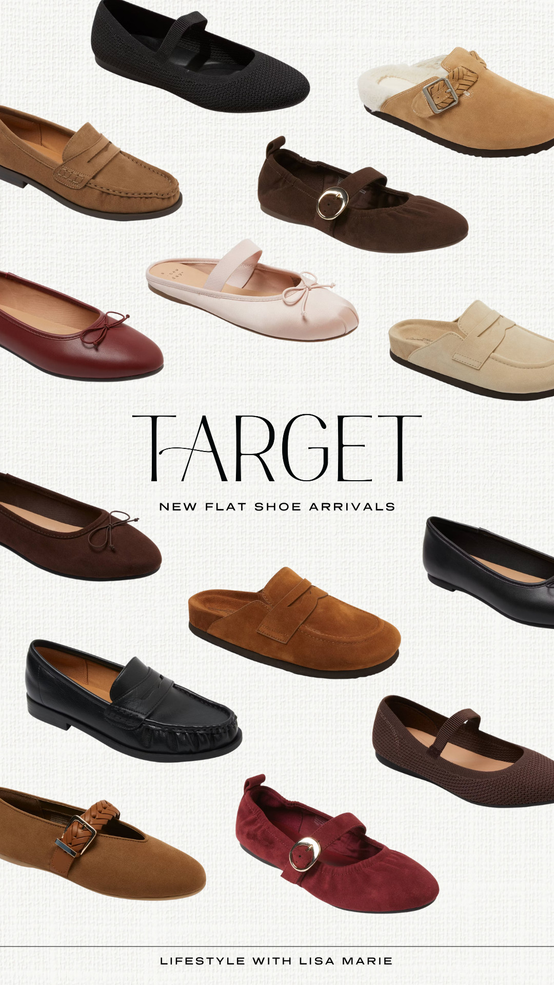 Target new shoe arrivals! Flat shoes for fall. Ballet flats and mules. Slippers and fur slip-ons. Loafers. Closed toe flats. Neutral elevated casual shoes. Brown, tan, beige, red and black fall shoes. Business casual flats. Teacher shoes. Comfortable mom shoes.

#LTKmomlife #LTKSeasonal #LTKPetite