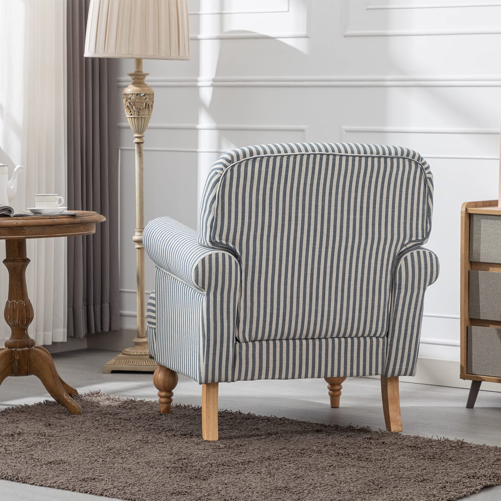 chairus Linen Accent Chair for Living Room Set of 2 Upholstered Mid Century Modern Single Sofa Ch... | Amazon (US)