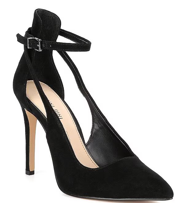 Lulaa Suede Cut-Out Detail Dress Pumps | Dillard's