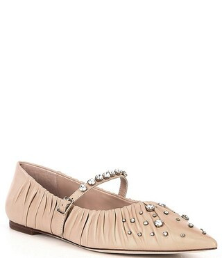 Antonio Melani x Jennifer Sumko Lyssa Lou Leather Studded Mary Jane Flats | Dillard's | Dillard's