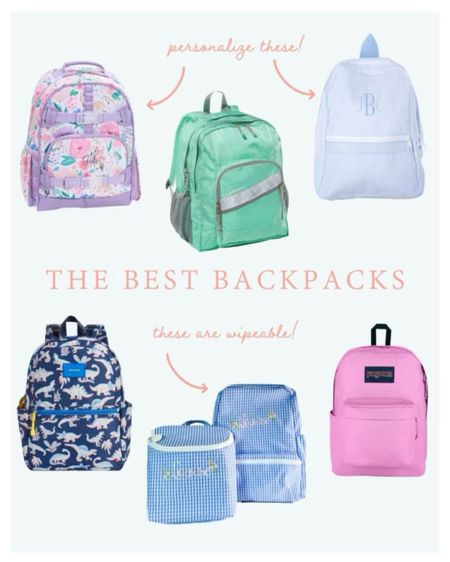 The best backpacks for going back to school! Both personalized and wipeable options. More on DoSayGive.com!

#LTKSeasonal #LTKBacktoSchool #LTKkids