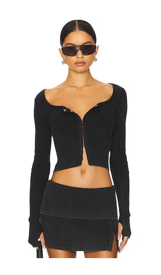 Manon Cardigan in Black | Revolve Clothing (Global)