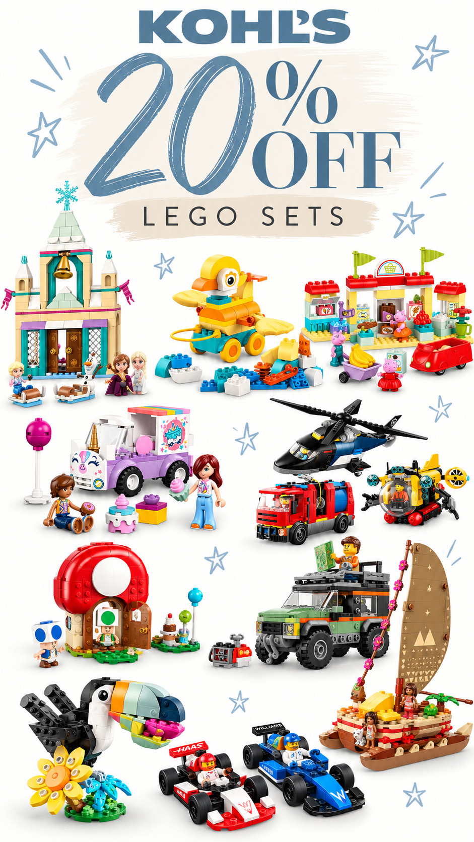 Kohl's 20% off lego sets 

 #LTKmomlife #LTKSaleAlert #LTKKids