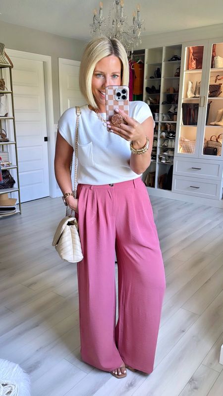 I’m love this pretty color of trouser pants 😍😍😍😍 Great for work or even a graduation or shower!!!!
Top and pants size small
Heels TTS

#LTKfindsunder50 #LTKSeasonal #LTKstyletip