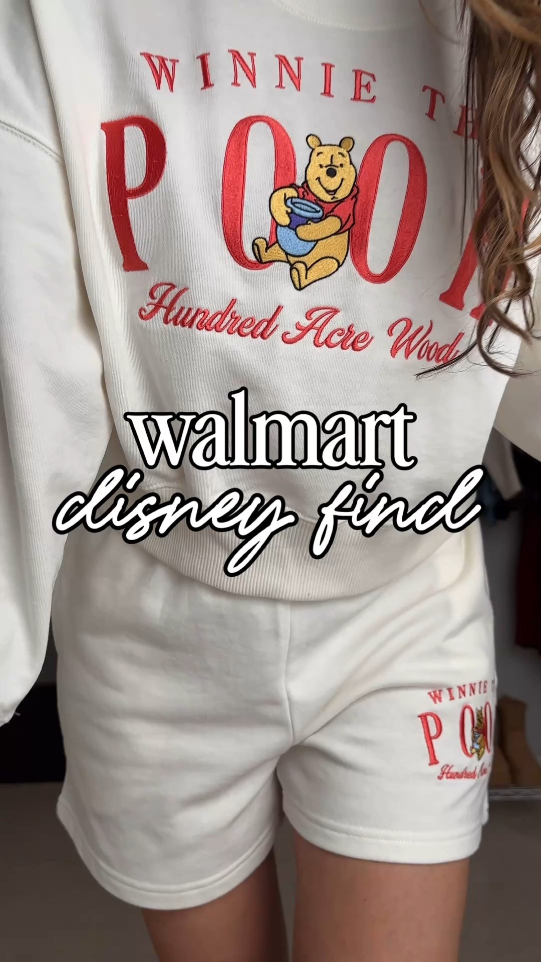 How adorable is this Disney Winnie the Pooh sweater set from Walmart!!

**sizing:
Sweatshirt: m, fits tts 
Shorts: small, fit tts 
Clogs: 8.5, fit tts

#walmartfinds #disneyfinds #disneyfashion #disneyworld 

#LTKGiftGuide #LTKSeasonal #LTKFindsUnder50