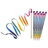 Sarah's Silks - Rainbow Silk Streamer, Baltic Birch Wood, 100% Real Silk, 8-Foot Long 1-Inch Wide Ri | Amazon (US)