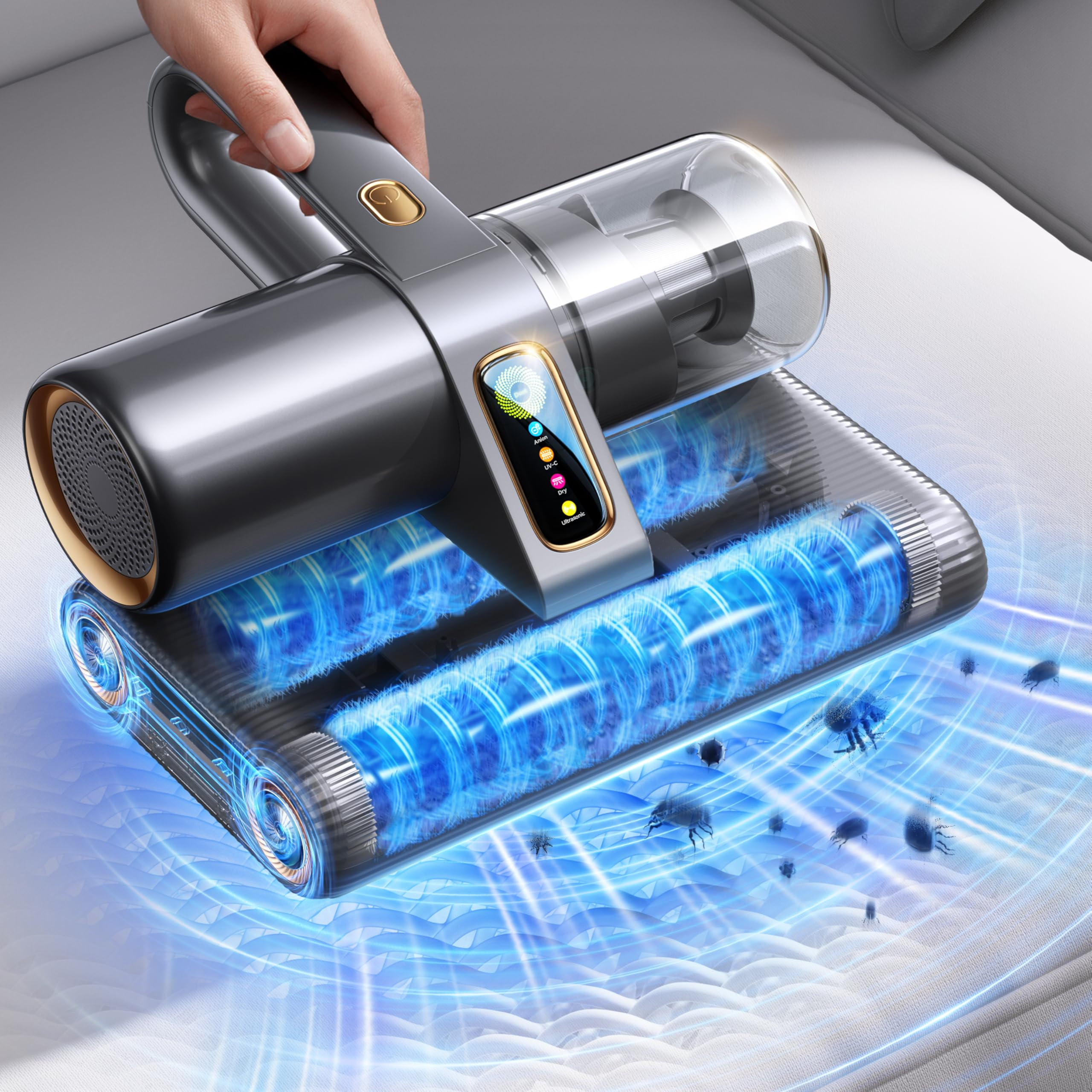 PureMatt Pro 35Kpa Max Suction AI Mattress Vacuum [100% Allergen, Dust Mite & Pet Hair Removal] B... | Amazon (US)