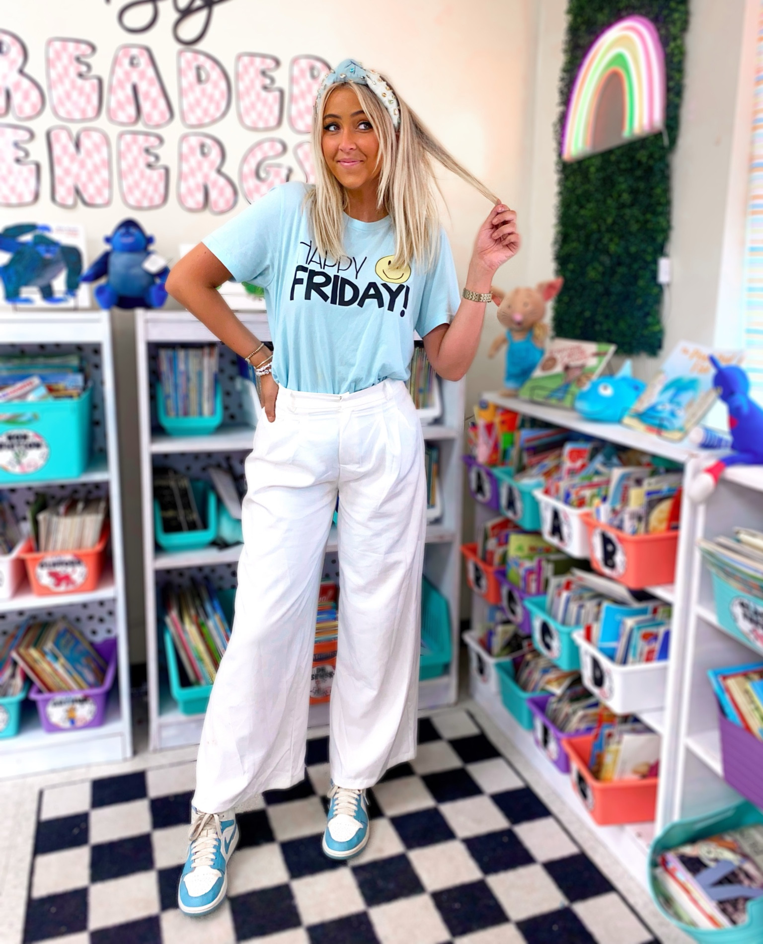 happy friday 💙 wearing a size XL in shirt and L in pants

#LTKshoecrush #LTKstyletip #LTKunder50