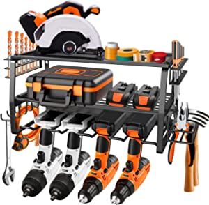 Kayfia Power Tool Organizer Wall Mounted 3 Layer Garage Organization Floating Cordless Drill Hold... | Amazon (US)