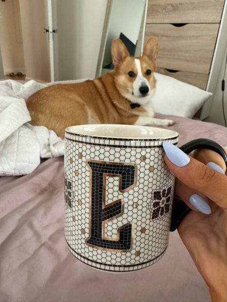 Morning snuggles with my guy! Coffee in my favorite mug ☕️ 