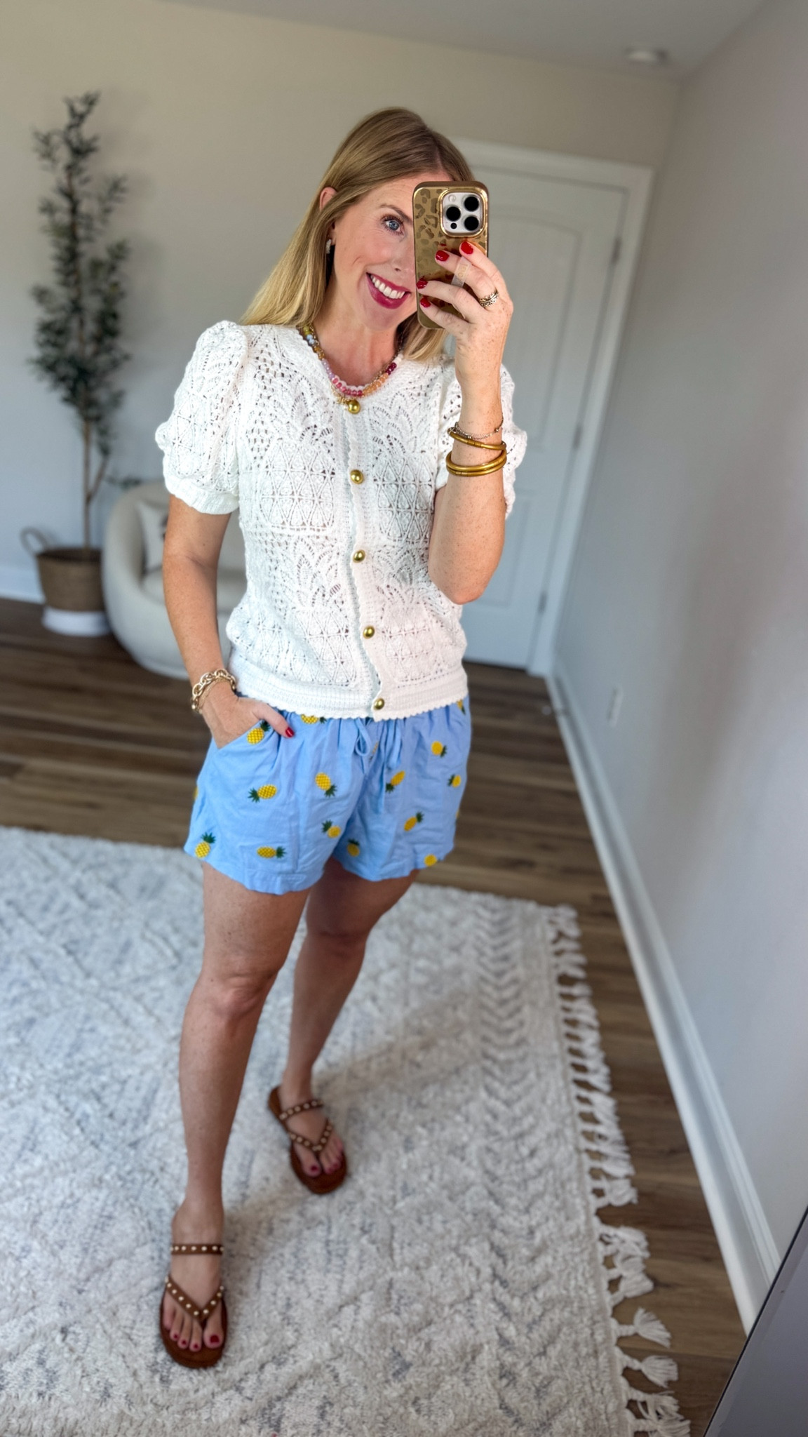 Daily try on, Walmart outfit, Walmart fashion, Walmart try on, free assembly, pineapple shorts

#LTKootd #LTKmomlife