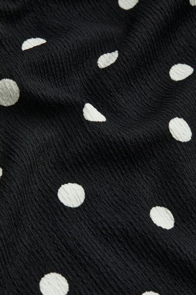 Wrapover Dress - Black/dotted - Ladies | H&M US | H&M (US + CA)