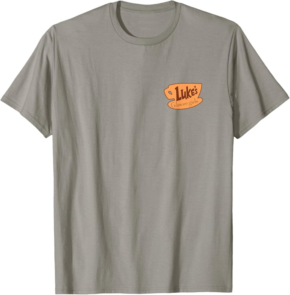 Gilmore Girls Eat at Luke's Diner Front and Back TV Show T-Shirt | Amazon (US)