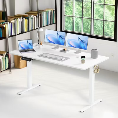 ROOMTEC Electric Standing Computer Desk, Adjustable Height Stand Up Desk with LED Display, Ergonomic Gaming Desk for Home Office | Target