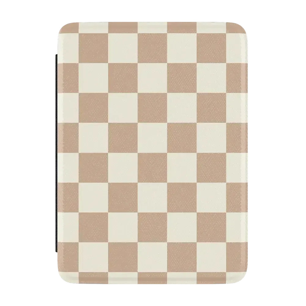 Fit Check   Neutral Checkerboard Kindle Case | CASELY