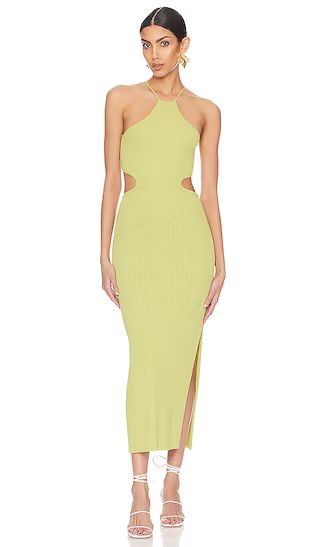 Skye Midi Dress in Avocado | Revolve Clothing (Global)