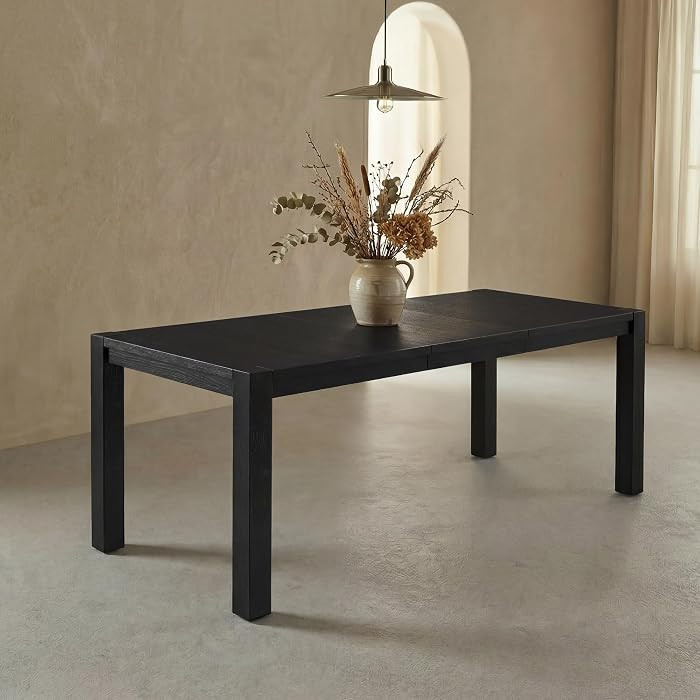 60"-80" Extendable Dining Table, Modern Rectangular Wood Kitchen Table, Farmhouse Expandable Dinn... | Amazon (US)