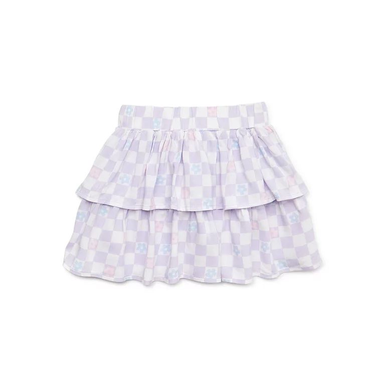 Garanimals Baby and Toddler Girls Tiered Skirt, Sizes 12M-5T | Walmart (US)
