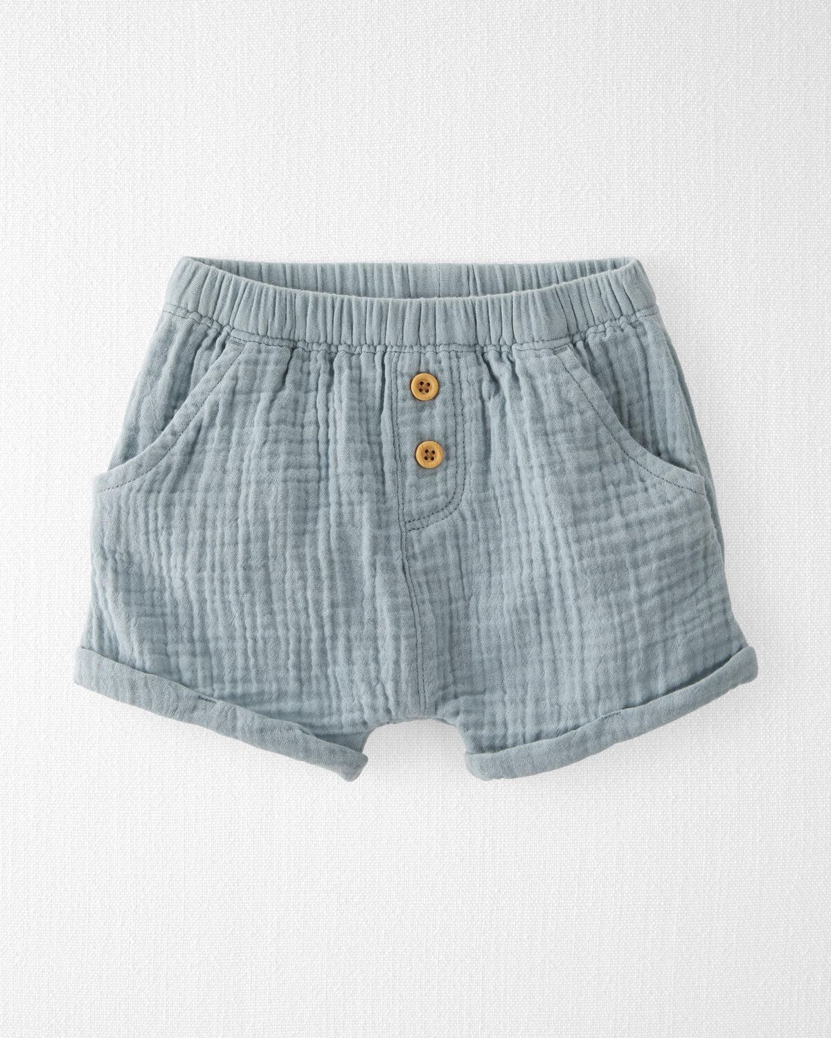 Blue Creek Baby Organic Cotton Gauze Shorts | carters.com | Carter's