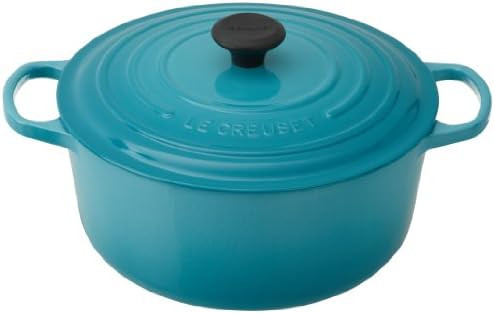 Le Creuset LS2501-2817 Signature Enameled Cast-Iron Round French (Dutch) Oven, 7-1/4-Quart, Carib... | Amazon (US)