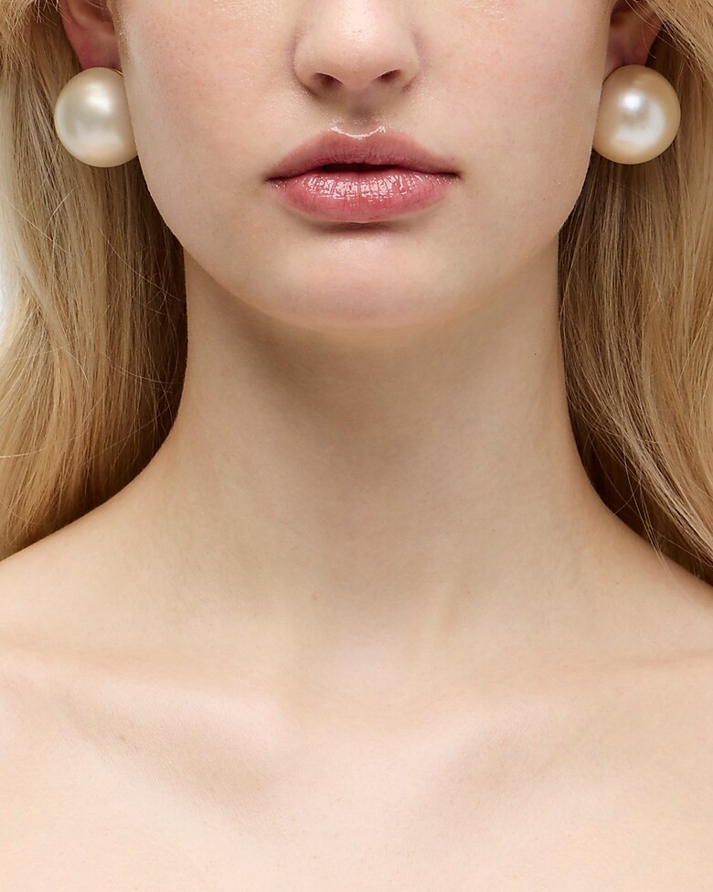 Oversized pearl stud earrings | J. Crew US