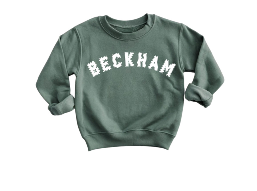 Personalized Sweatshirt  (NEW COLORS) — BECK + PALM BECK+PALM | BECK+PALM