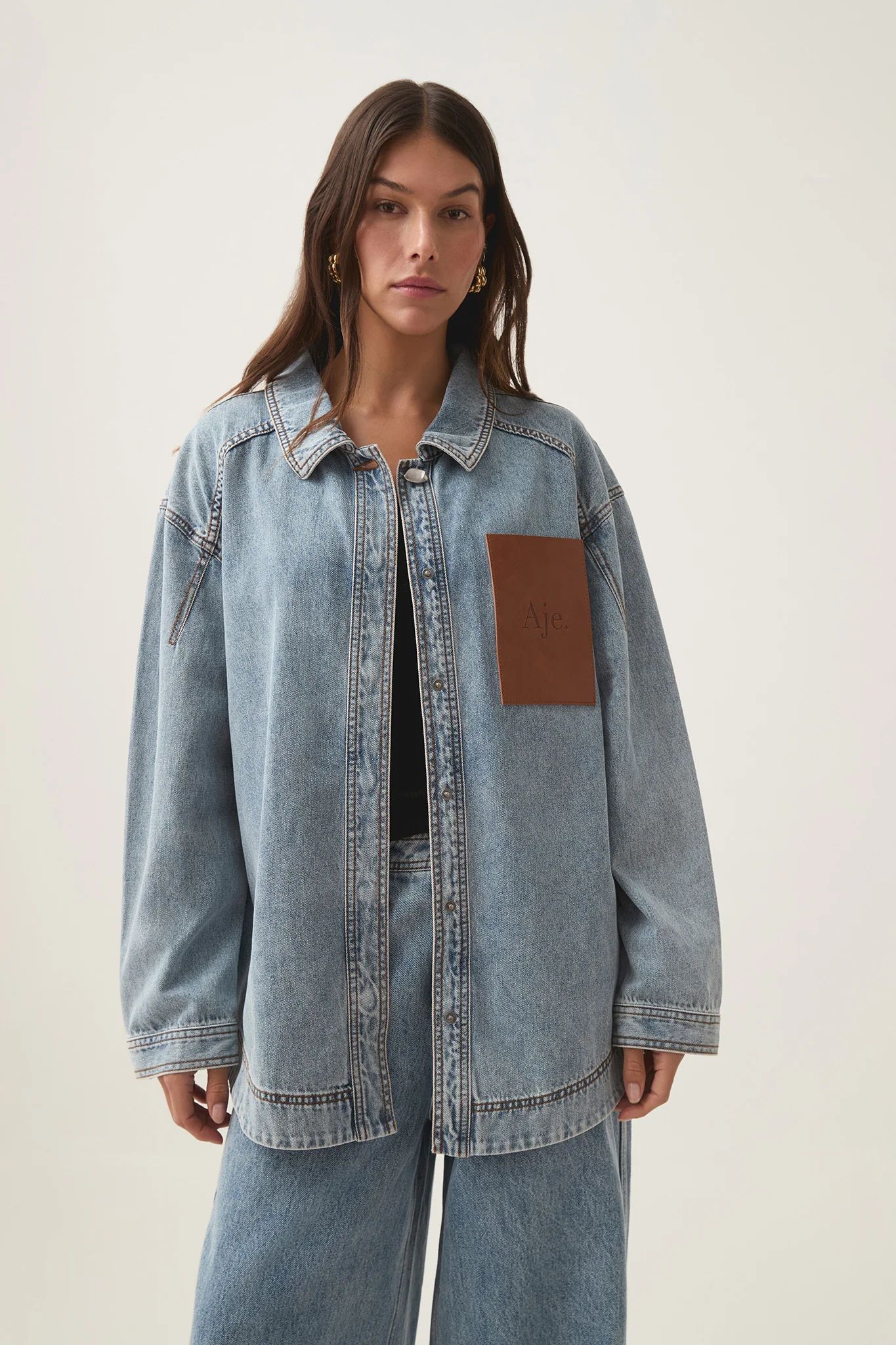 Zariah Denim Shirt | aje. (US, UK, Europe, ROW)