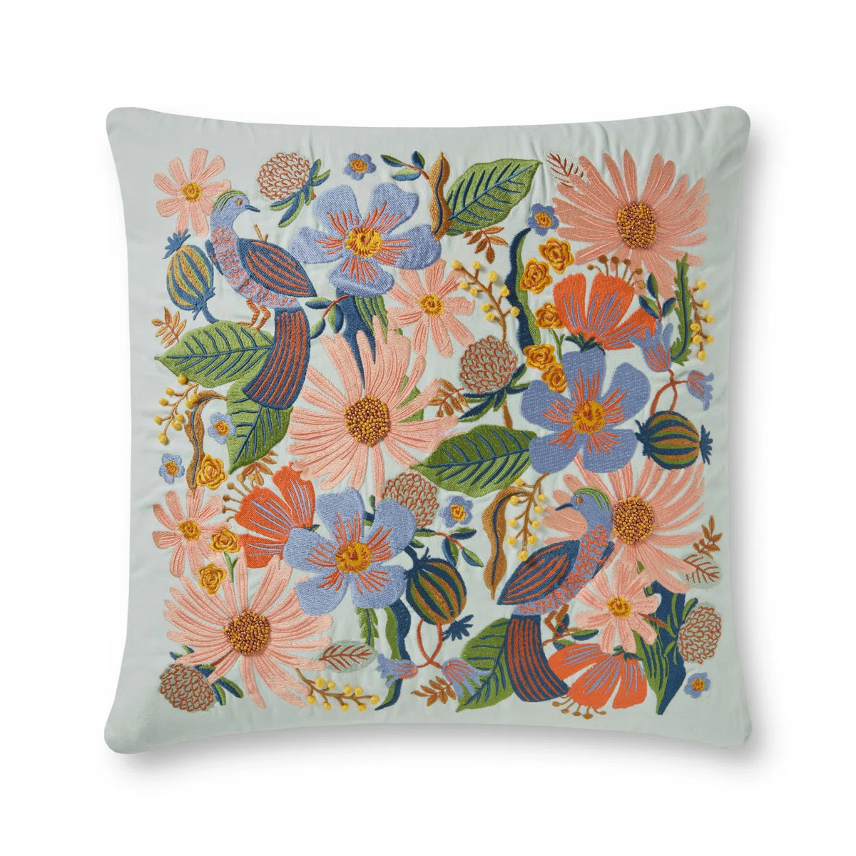 Rifle Paper Co. x Loloi Dovecote 22" x 22" Pillow | Wayfair North America